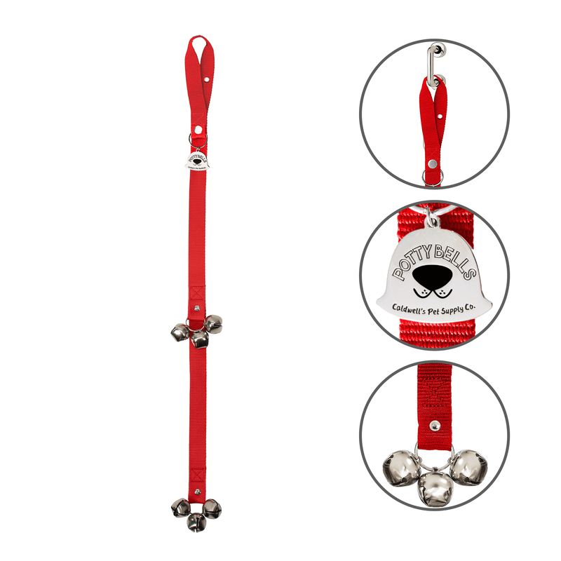 Red Potty Bells 1pc Caldwell s Pet Supply